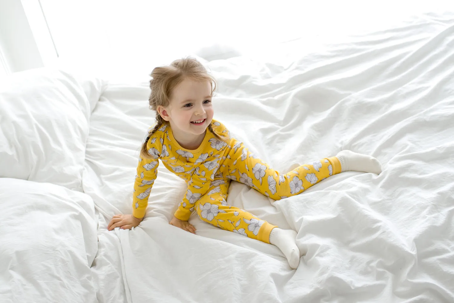 Yellow Bloom Long Sleeve Pajama