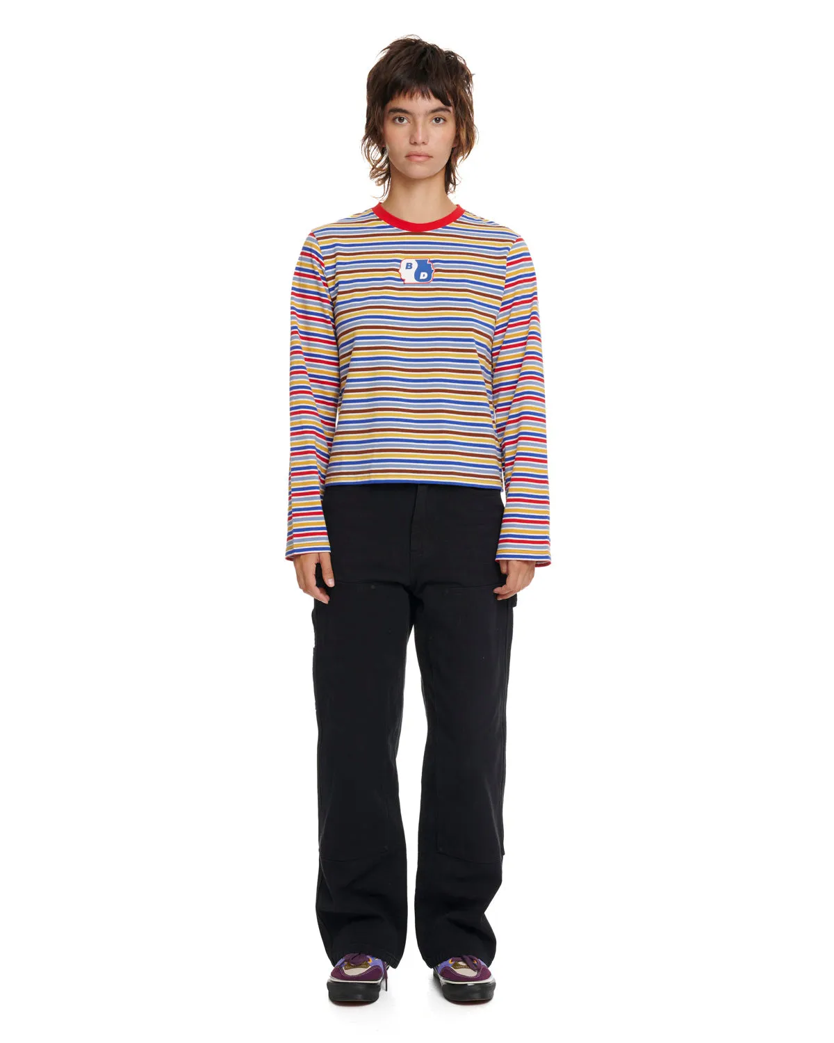 Yin Yang Striped Long Sleeve - Cherry Multi