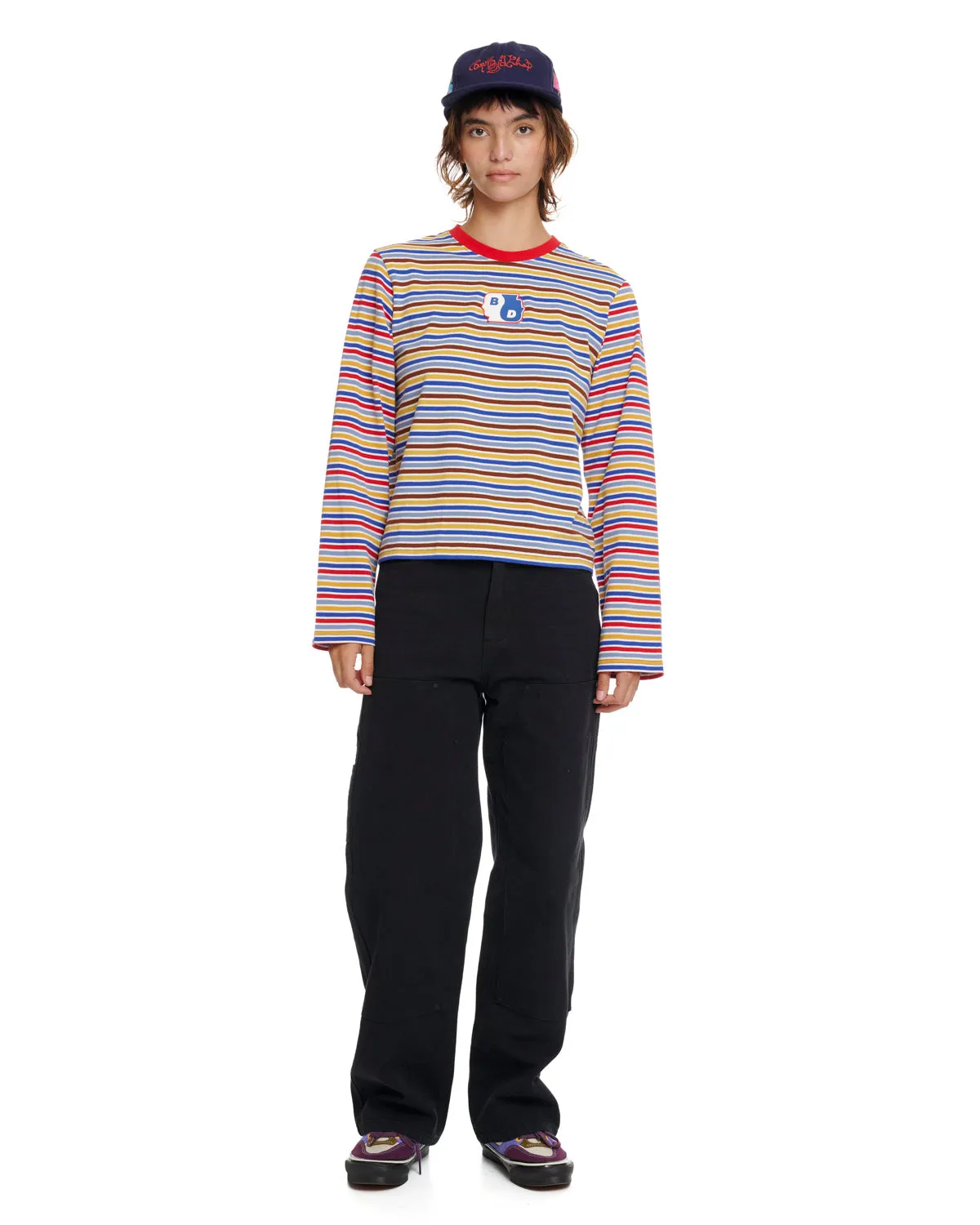 Yin Yang Striped Long Sleeve - Cherry Multi