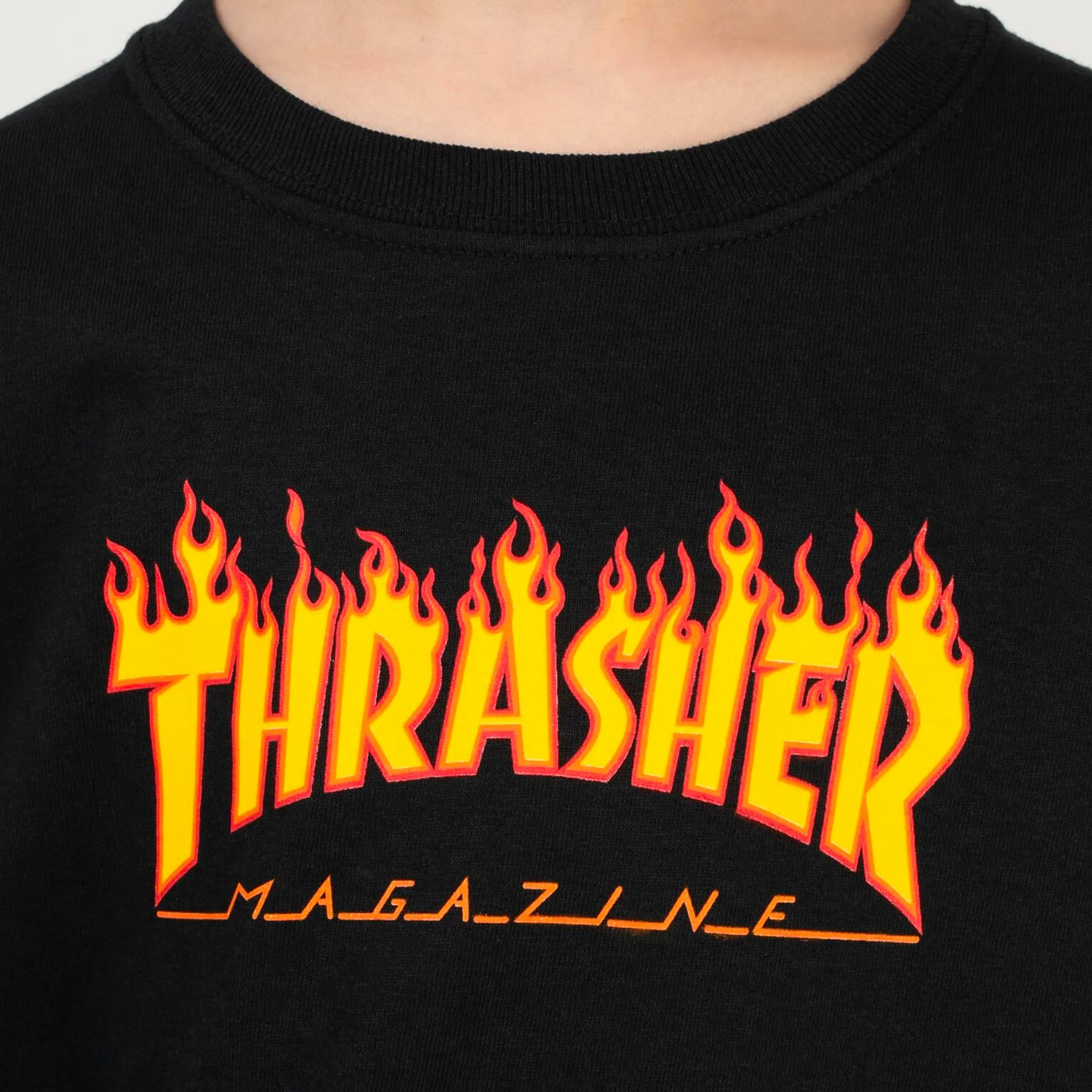 Youth Flame Logo Tee (Black)