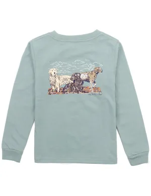 Youth Hunting Dogs LS Tee - Fog