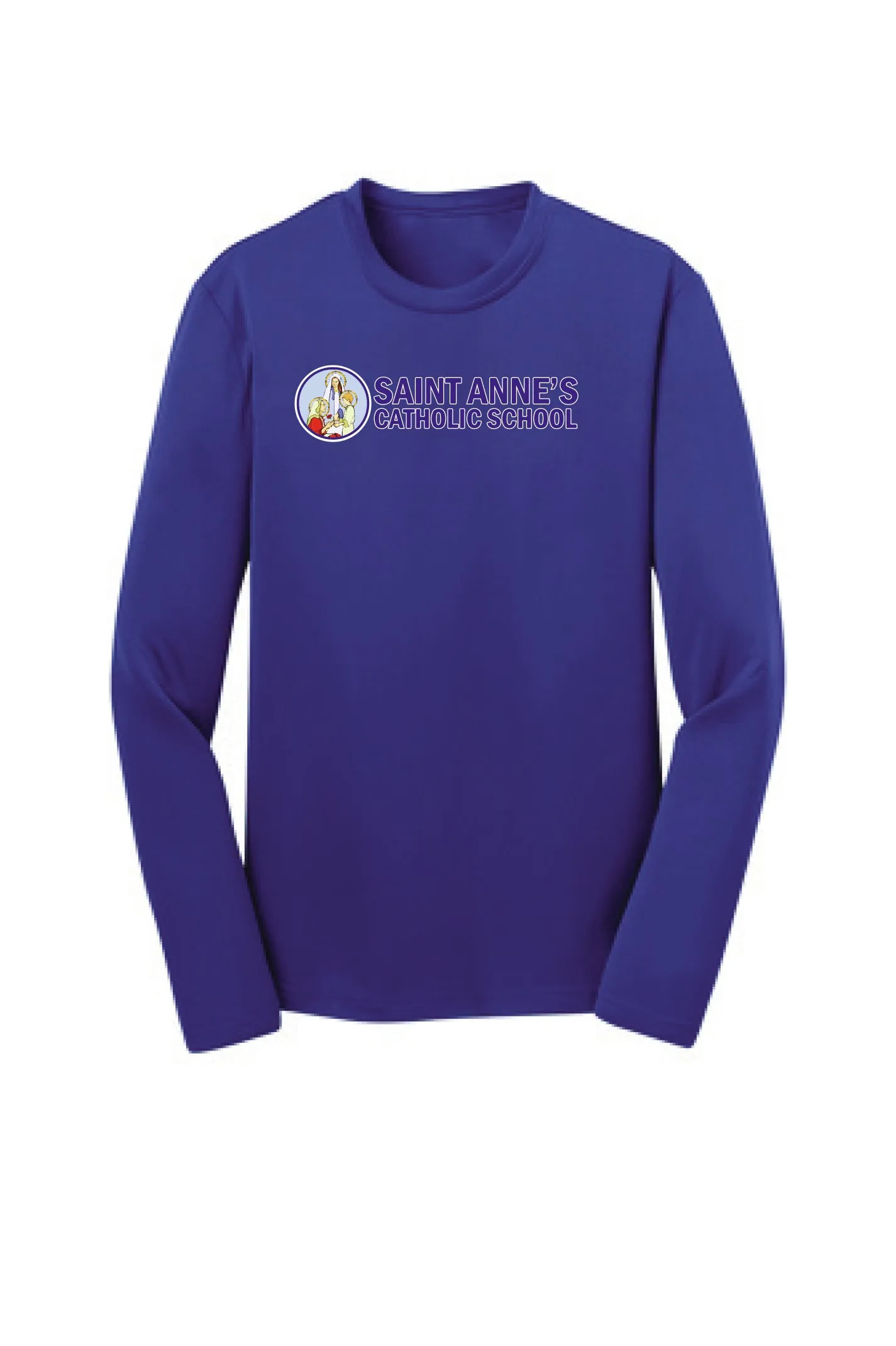 Youth Performance Long Sleeve T-Shirt w/ big logo
