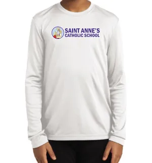 Youth Performance Long Sleeve T-Shirt w/ big logo