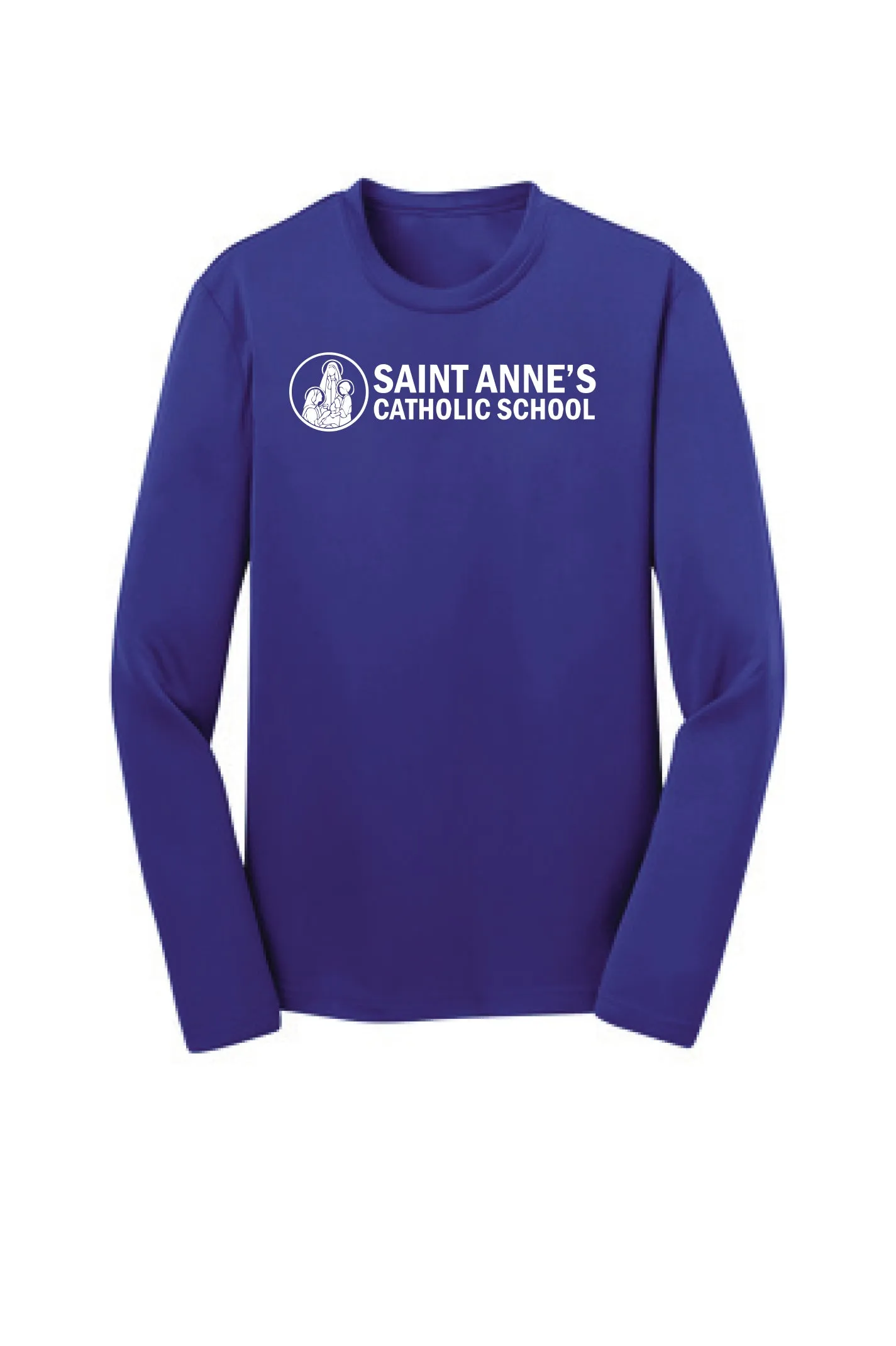 Youth Performance Long Sleeve T-Shirt w/ big logo