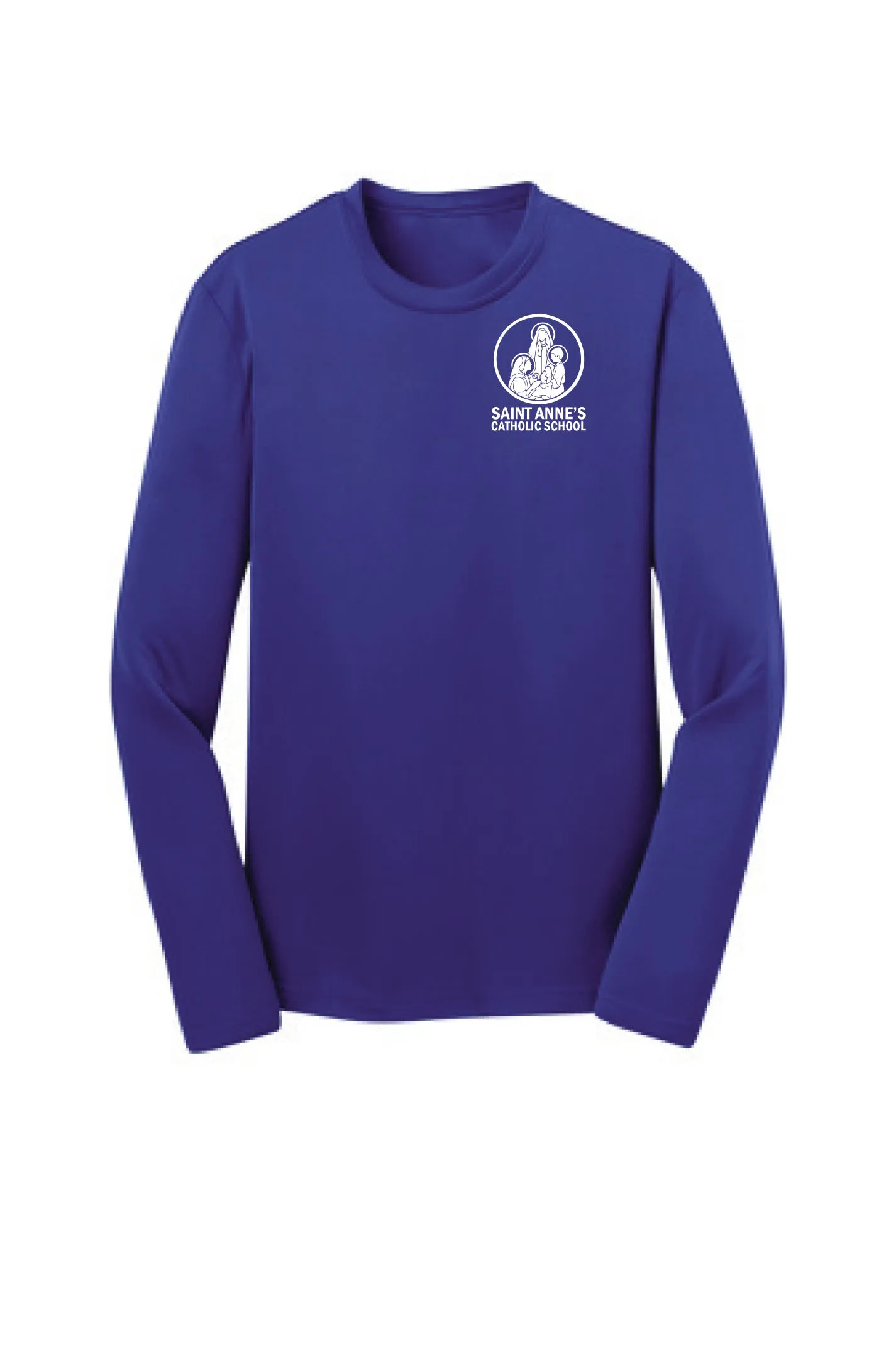 Youth Performance Long Sleeve T-Shirt w/ small logo