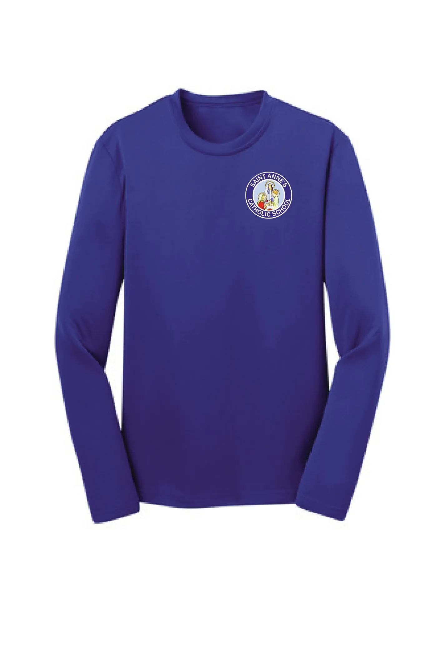 Youth Performance Long Sleeve T-Shirt w/ small logo