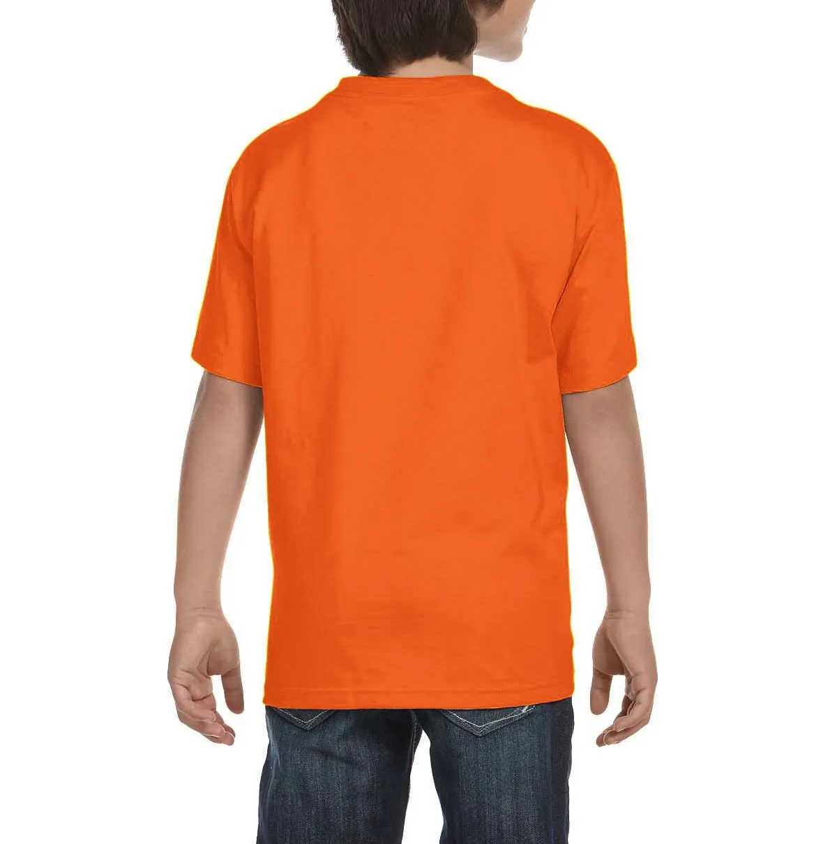 Youth Short Sleeve Crew Neck T-Shirt with Taped Neck and Shoulders