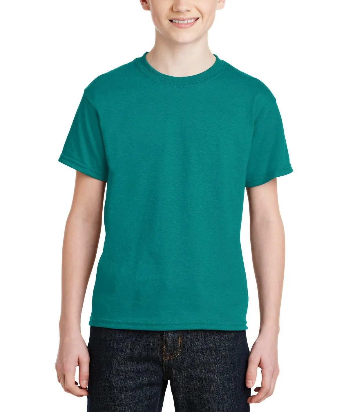Youth Short Sleeve Crew Neck T-Shirt with Taped Neck and Shoulders