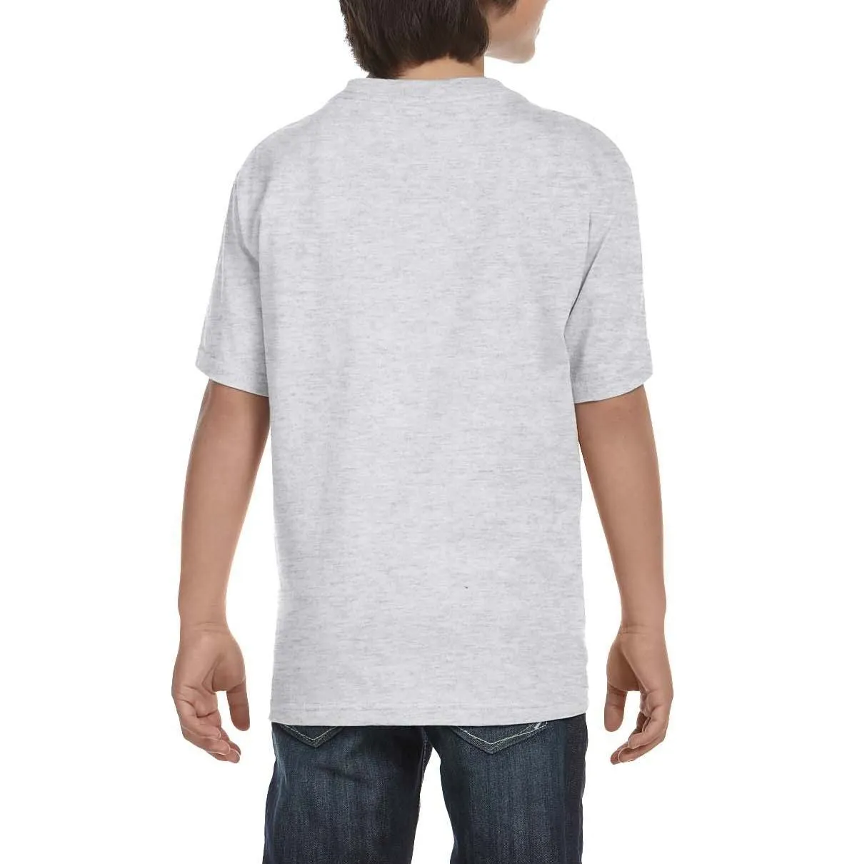 Youth Short Sleeve Crew Neck T-Shirt with Taped Neck and Shoulders