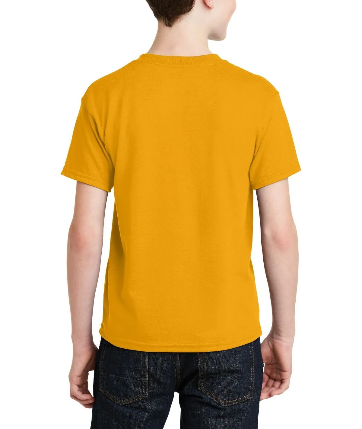 Youth Short Sleeve Crew Neck T-Shirt with Taped Neck and Shoulders