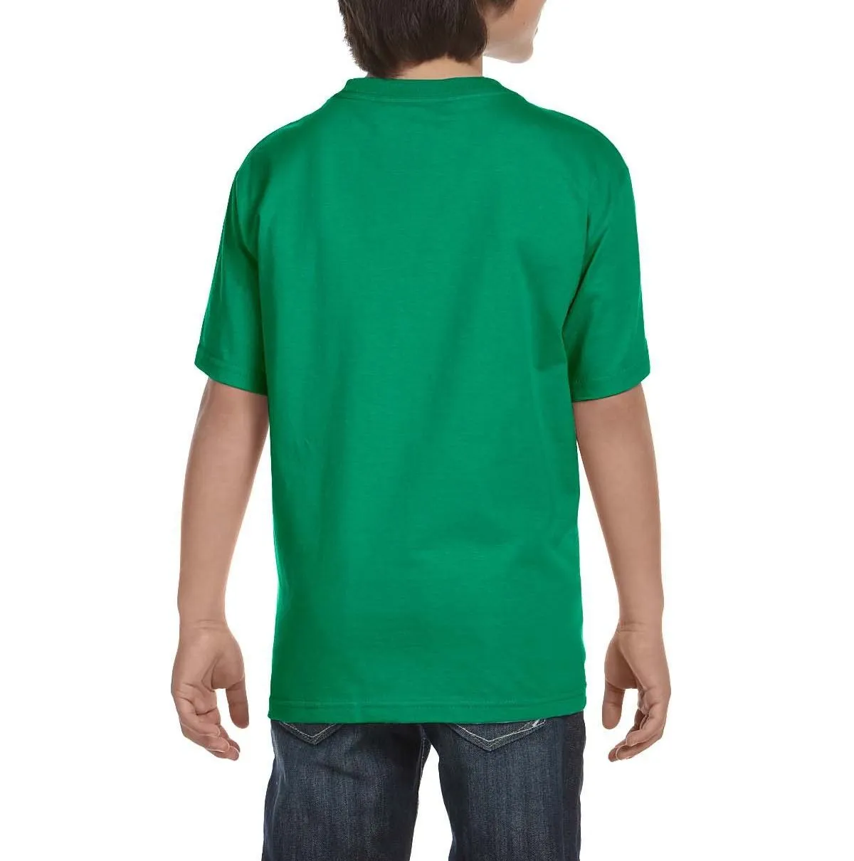 Youth Short Sleeve Crew Neck T-Shirt with Taped Neck and Shoulders