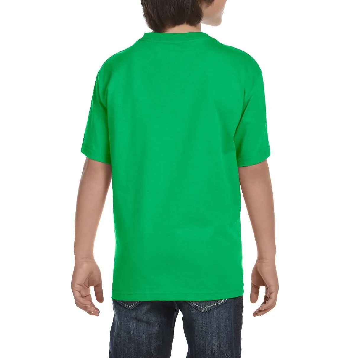 Youth Short Sleeve Crew Neck T-Shirt with Taped Neck and Shoulders