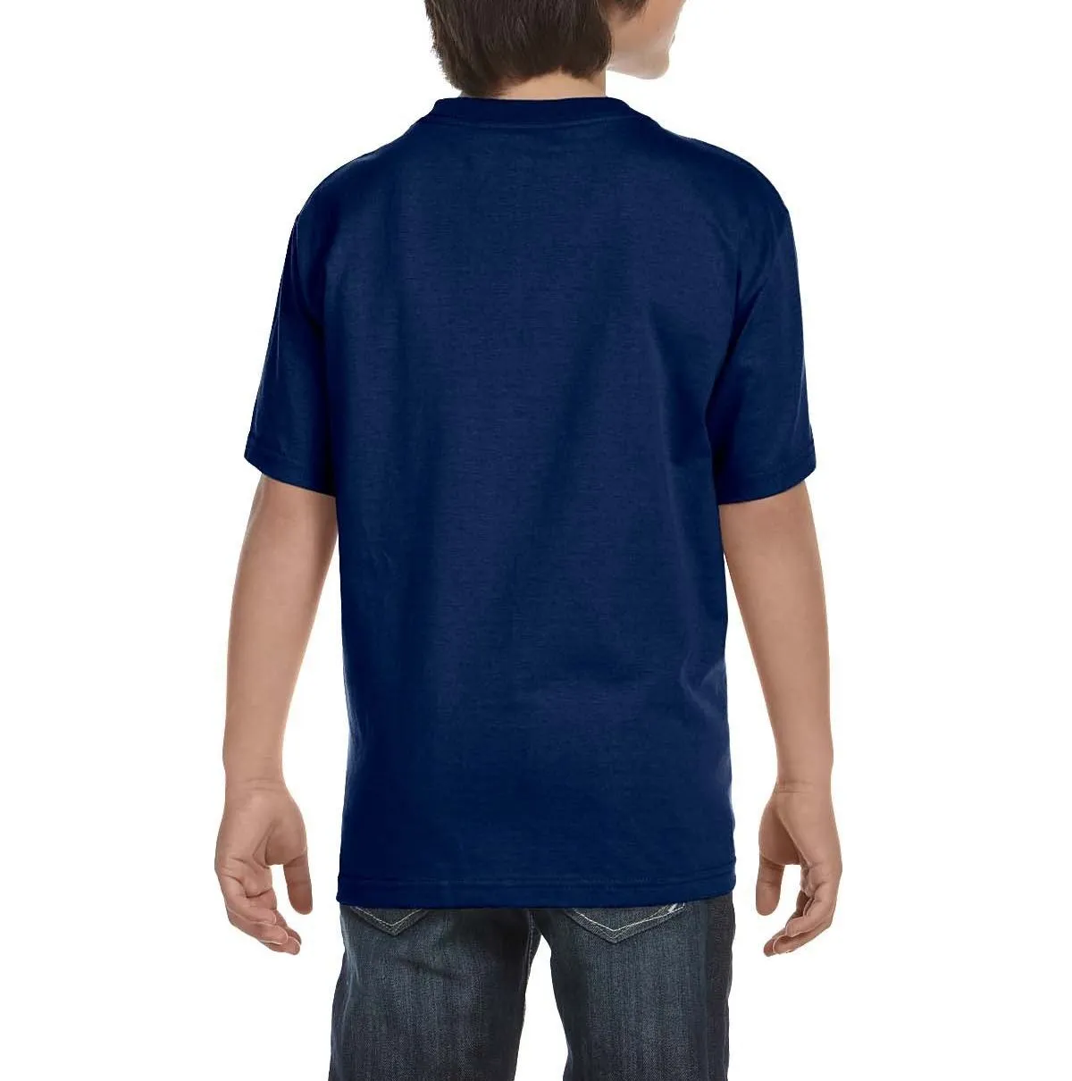 Youth Short Sleeve Crew Neck T-Shirt with Taped Neck and Shoulders