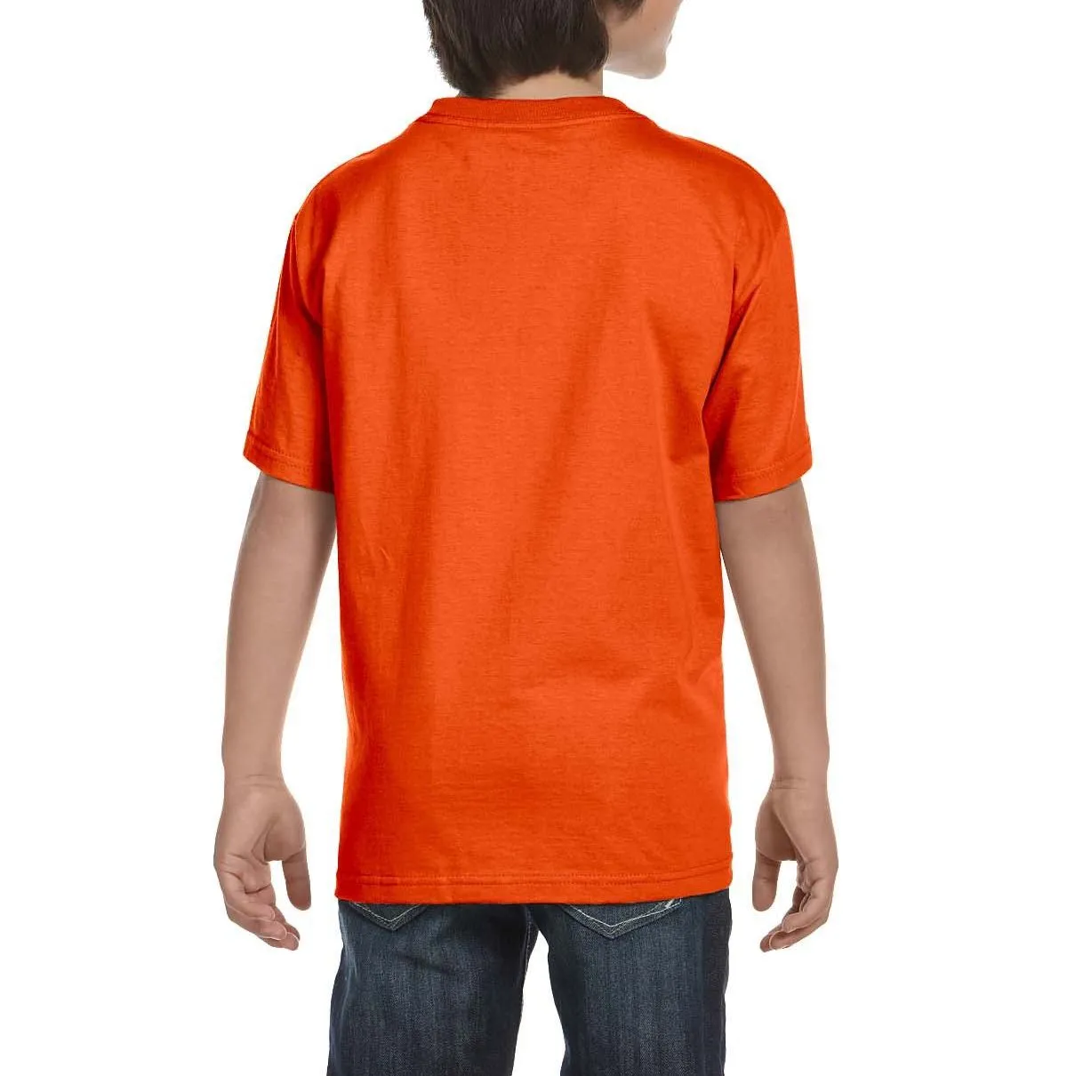 Youth Short Sleeve Crew Neck T-Shirt with Taped Neck and Shoulders