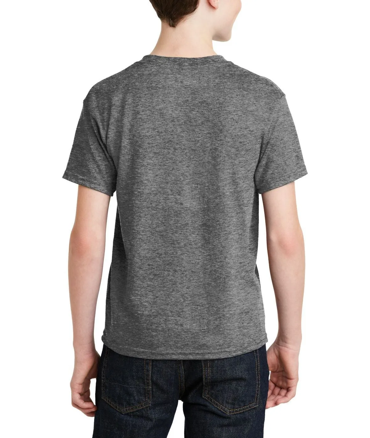 Youth Short Sleeve Crew Neck T-Shirt with Taped Neck and Shoulders