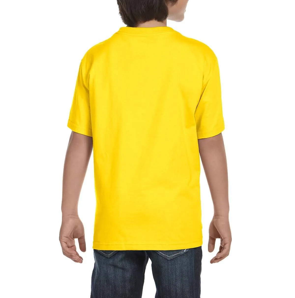 Youth Short Sleeve Crew Neck T-Shirt with Taped Neck and Shoulders